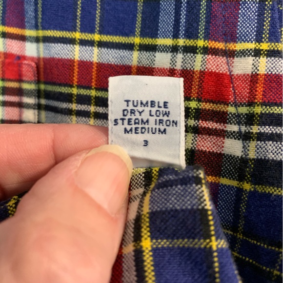 Ralph Lauren Blue/Red plaid Cotton long sleeve Big shirt Size L - Picture 7 of 9